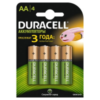Фото товара - Аккумулятор Duracell AA/HR6-4BL (1300 mAh, 4 штуки)