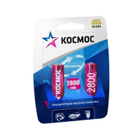 Фото товара - Аккумулятор Космос АА/R6 (2800 mAh, NiMH, 2 штуки)