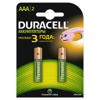 Фото товара - Аккумулятор Duracell AAA/HR03-2BL (750 mAh, 2 штуки)