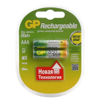 Фото товара - Аккумулятор GP AAA/LR03 (850 mAh, NiMH, 2 штуки)