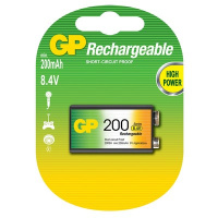 Фото товара - Аккумулятор GP АА/LR6/Крона (200 mAh, NiMH, 1 штука)