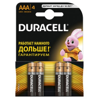 Фото товара - Батарейки Duracell Basic ААA/LR03 4 штуки