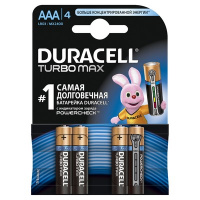 Фото товара - Батарейки Duracell Turbo Max ААA/LR03 4 штуки