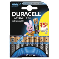 Фото товара - Батарейки Duracell Turbo Max ААA/LR03 8 штук