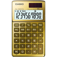 Фото товара - Калькулятор настольный Casio SL-1000TW-GD-S-EH 10-разрядный, золото